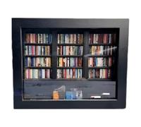 Generic Anxieties - Libreria per scuotere le ansie, giocattolo in miniatura per libri, ornamento per libreria in legno