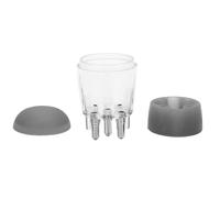 Generic Applicatore per Cuoio Capelluto a Tenuta Stagna 5 Ml con Pettine a Sfera per Applicazione di Olio per Capelli ABS Durevole Pronto per il Viaggio (Colore trasparente)