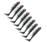 Generic AR29 8 Pezzi Esche da Pesca a Vite Senza Fine con Esca Morbida Materiale TPR di Alta qualità per la Pesca Notturna 60mm 2.5g Retro Bianco Perlescente