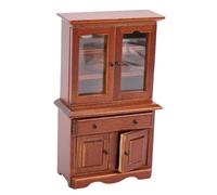 Generic Armadietto per Casa delle Bambole 1:12 Design Intricato Robusti Mobili in Legno per Casa delle Bambole Decorazioni per la Autentiche per lo Stile di Interior Design