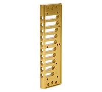 Generic Armonica Pettine, 10 -bule Arpi Pettine in Lega di Alluminio Professionale Armonica Parte Accessoria per SP20 (GOLD)