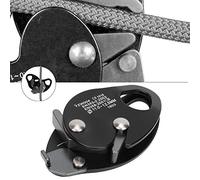 Generic Arrampicata, Arrampicata in Alluminio in Alluminio Auto -puntato in, Come Promemoria per il Lavoro Aereo Che Si Arrampica Sulla Corda da 11 a 2,5 Mm (BLACK)