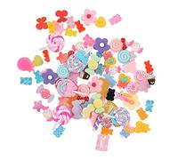 Generic Arredamento di Melma Kawaii, Decorazioni di Melma 80 Pezzi ABS Resin Colori Luminosi per Mestieri per Fai -da -te per Ornamento