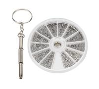 Generic Assortimento di Kit Dadi per Viti da 600 Pezzi Set Compatto in Acciaio Inossidabile per Riparazione di Elettronica e Orologi