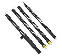 Generic Asta Prisma Staccabile Resistente Alla Corrosione Asta Prisma Topografica a 4 Sezioni RTK GPS in Fibra di Carbonio con Bolla di Livello per Angoli di Parete e Misurazione della Base del