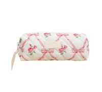 Generic Astuccio per Trucco Trapuntato, Astuccio Cosmetico, Rosa, Fare Riferimento alla Descrizione, 25.5 x 17 x 1.7 cm, PVC, Facile da Pulire, Donna, Uso per Viaggio e in Movimento