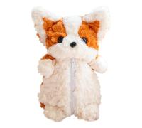 Generic Astuccio Portapenne Bustina per Cancelleria Borsa Portaoggetti di Peluche a Forma di Cane Corgi Carino Adatto a Bambini E Ragazzi per La Scuola E L'U, Orangina