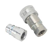 Generic Attacco Rapido Idraulico Costruzione in Acciaio Durevole Valutazione Ad Alta Pressione per Macchine Forestali 2 Pezzi in Acciaio Temprato per Aziende Agricole