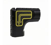 Generic attatore Angolo Retto Curvo | Resistente, Raccordo per Banco troncatrice, Antiurto, attatore per Aspirazione Polveri da Banco, Falegnameria, Nero