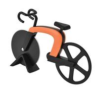 Generic Attrezzo da a Forma di Bici in Acciaio Inossidabile per Tagliapizza per Bicicletta per Uso Domestico 18,5 Cm (ORANGE)