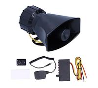 Generic Avvisatore Acustico per Auto Ad Alto Volume 12V 100W con 5 Suoni Distintivi per Situazioni di Emergenza, Materiale ABS Resistente