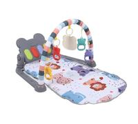 Generic Baby Piano Fitness Mat, Early Learning 3 in 1 Baby Activity Mat Indossabile per a Casa (GRAY)
