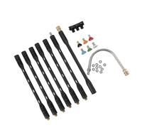 Generic Bacchetta di Prolunga per Idropulitrice Durevole con Guscio Protettivo per la Pulizia delle Grondaie e il Lavaggio del Tetto, Connettore da 1/4" in Acciaio Inossidabile, Confezione da 7