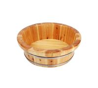 Generic Bacino per Pediluvio in Legno Vaschetta per Pediluvi in Legno Pediluvio in Legno Fatto a Mano Addensare Secchio per I Piedi Bagni di Lavaggio Vasca Pe, 16x40 cm B