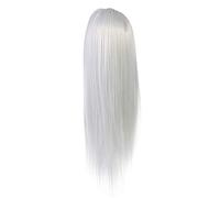 Generic Bambole Manichino per Cosmetologia Salone con Fibra Resistente Alle Alte Temperature Morbida Al Tatto, Adatta per Tagliare, Intrecciare, Progettare (Grigio fumo)