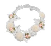 Generic Banca in Pizzo del Battesimo, Versatile Cuffia Battente della Testa del Battente Delicata Elastica per il Bambino per il Neonato per l'abbigliamento Quotidiano (Digitare un)