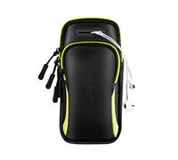 Generic Banda per Tele, 14-38 Cm Braccia per Telefono Cellulare Regolabile BASSO NYLON CULLE PELLA CHURMINGS Porta del Braccio Telefonico per Fitness Sportivo, Corsa, Escursioni all'aperto (GREEN)