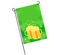 Generic Bandiera da Giardino Irlandese, Bandiera del Giorno di San Patrizio, Lavabile in Lavatrice su Entrambi i Lati, Resistente Alle Intemperie, per Balcone (S20)