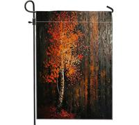generic Bandiere da giardino in acero con pittura a olio autunnale, 30,5 x 45,7 cm, double face, decorazione esterna, tema autunnale, bandiera per casa, raccolta all'aperto piccola bandiera per prato