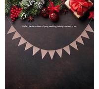 Generic Bandiere di Banner di Stendardi, Banner in Tessuto Burlap con Bandiere da 48 Pezzi di Branco di Branchi di Bandiera per Vacanze, Compleanno, Matrimonio, Laurea e Festa