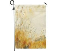 generic Bandiere verticali da giardino autunnali con zucca e mais, 30 x 45 cm, double face, per esterni, stile estetico autunnale, piccole bandiere per casa in lino, bandiere per la casa del raccolto