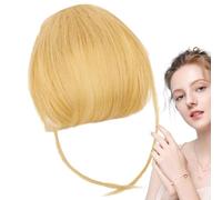 Generic Bang Clip in extension per capelli umani, extension a clip francesi, extension a clip per capelli, clip on air, extension per capelli con frangetta, colore naturale