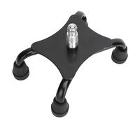 Generic Base Ad Alta stabilità per Bastone Passeggio in Acciaio Inossidabile a Quattro Piedi per un Impatto Ridotto Sui Polsi per Anziani e Feriti, per Bastone 22 Mm