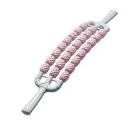 Generic Bastone Rullo Da Massaggio Rullo per Rilassamento Massaggiatore Manuale Attrezzo per Ginnastica Portatile con Presa Stabile Adatto per La Preparazione, Rosa