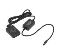 Generic Batteria Fittizia Tipo C LP E12 Accoppiatore CC Sicuro Ed Efficiente Batteria Fittizia con Adattatore di Alimentazione Tipo C per Fotocamera M50 M200 M50 Mark Ii M100 M10 M M2 a Lungo Termine