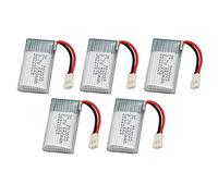 Generic Batteria per Drone Premium, Materiale in Cobalto, Compatta e Portatile, di Ricambio per Hubsan X4 Telecomando, Accessori UAV, 5 Pezzi 3,7 V 550 MAh