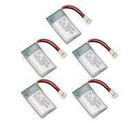 Generic Batteria Sostitutiva per Telecomando UAV da 550 MAh per Hubsan X4 Accessori Batteria da 5 Pezzi per MJXRC F47 DFD F180, più possibilità di Volo, Cobalto