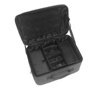 Generic Beauty Case Porta Trucco Organizer Cosmetici Valigetta Make Up Borsa Trucco con Scomparti Removibili PU Impermeabile Top Trasparente Tracolla E Manico