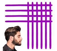 Generic Bigodini in silicone viola - aste arricciacapelli | strumenti flessibili da salone | kit permanente per capelli lunghi e corti