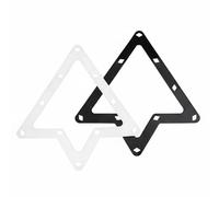Generic Biliardo Posizionamento Stilo Pellicola Triangolo Accessorio Foglio Specialità Allineamento Funzione Sottile Posizionamento Adatto per Utilizzo Professionale Torneo Partite, 9-Ball R1 6PCS