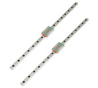Generic Binario di Guida Lineare Leggero Ad Alta Precisione 2 Pezzi Lunghezza 400 Mm per Attrezzature di Precisione