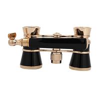 Generic Binocolo Telescopio da Opera con Potenza di 3 Ingrandimenti, Messa a Fuoco Centrale per la Visione Teatrale, Donne, Ragazze e Ragazzi, Plastica Portatile (BLACK)