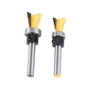 Generic Bit Router a Cooter a Coo di Couter, 2 Pcs/set Bit Ruscello Router Giunto per la Lavorazione del Legno Tagliente 1/4 Pollice con Cuscine
