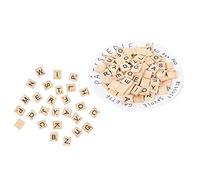 Generic Blocchi Puzzle in Legno Strumenti Educativi per Bambini Artigianato con Piatti in Legno per 26 Alfabeti Inglesi, Giocattolo Didattico Leggero e Resistente per Bambini in età Prescolare