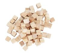 Generic Blocchi Vuoti Quadrati Cubi di Legno Ecologici 100 Pezzi Puzzle Giocattolo Fai da Te per gli Appassionati del Fai da Te Ed Eventi a Tema Country Colore Legno Naturale