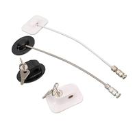 Generic Blocco Congelatore, Supporto per Frigorifero Secernono la Catena di Gomma Isolata Resistente a 2 PC Durevoli Insieme per i Cassetti (Tipo chiave)