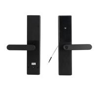 Generic Blocco delle Impronte Digitali per Porta Anteriore Ingresso Senza Chiave Blocco della Porta Intelligente di Spessore da 40 a 120 Mm Spessore Antifurto (BLACK)