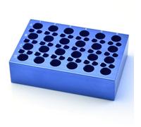 Generic Blocco di Raffreddamento in Alluminio per Rack per Provette PCR per Un'efficiente Conduzione del Calore e stabilità dei Campioni Ideale per Laboratori 60 Fori 11,8x7,7x3 Cm (60 buche)