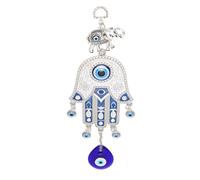 Generic Blue Eye Ornamento da Appendere per Auto Attraente Amuleto a Mano per la Pace Spirituale in Auto e Decorazione Domestica Lega di Ferro 10,6 X 3,54 Pollici