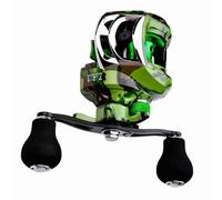 Generic Bobina di Baitcaster, Bobina di Pesca in Baitcaster con di Pesca a Fusione Liscia e Lunga Che Gira la di per Acqua Salata o Acqua Dolce (Mano sinistra)