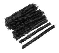 Generic Bobina di Legame a Spirale, 140 Fogli di capacità 100 Pezzi 4: 1 (BLACK)