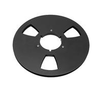 Generic Bobina di Nastro Vuota da 1/4 da 10,5 Pollici Durevole e Affidabile per la Registrazione e la Riproduzione di Registratori a Bobina Aperta Lega di Alluminio 3 Fori (BLACK)