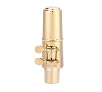 Generic Bocchino per Sassofono Sax Contralto Mib 7C, Robusto Bocchino in Ottone per Un'eccellente qualità del Suono, con Cuscinetti, per Musicisti Jazz