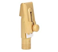 Generic Bocchino per Sassofono Soprano Modello 6 Bocchino per Sax B Piatto in Ottone Placcato Oro Brillante per Sostituzione