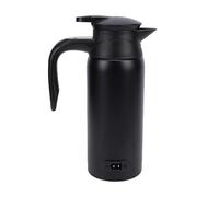 Generic Bollitore Elettrico per Auto, Bollitore Elettrico Portatile a Doppio Strato in Acciaio Inossidabile 304 da 800 Ml da 50 W a 200 W, Scaldabagno per Auto con Controllo Pulsante Display
