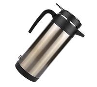 Generic Bollitore Elettrico per Auto da Viaggio da 1200 Ml - Bottiglia Riscaldante in Acciaio Inossidabile con Indicatore di Ebollizione, Isolamento Sottovuoto e Coperchio Antigoccia per Bevande (12V)